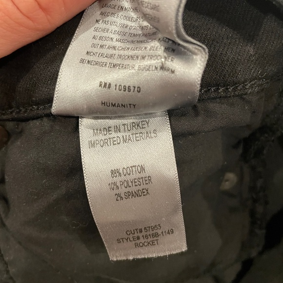 Citizens of humanity rocket ankle all black jeans 30 - Picture 13 of 15